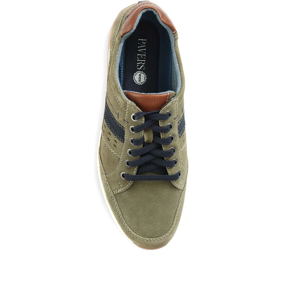 Pavers Wide Fit Leather Lace-Up Trainers - PARK35003 / 321 562 15 Pavers Wide Fit Leather Lace-Up Trainers - PARK35003 / 321 562