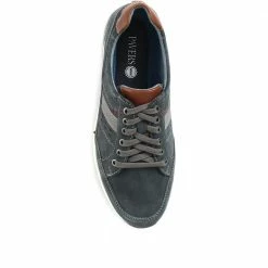 Pavers Wide Fit Leather Lace-Up Trainers - PARK35003 / 321 562 42 Pavers Wide Fit Leather Lace-Up Trainers - PARK35003 / 321 562