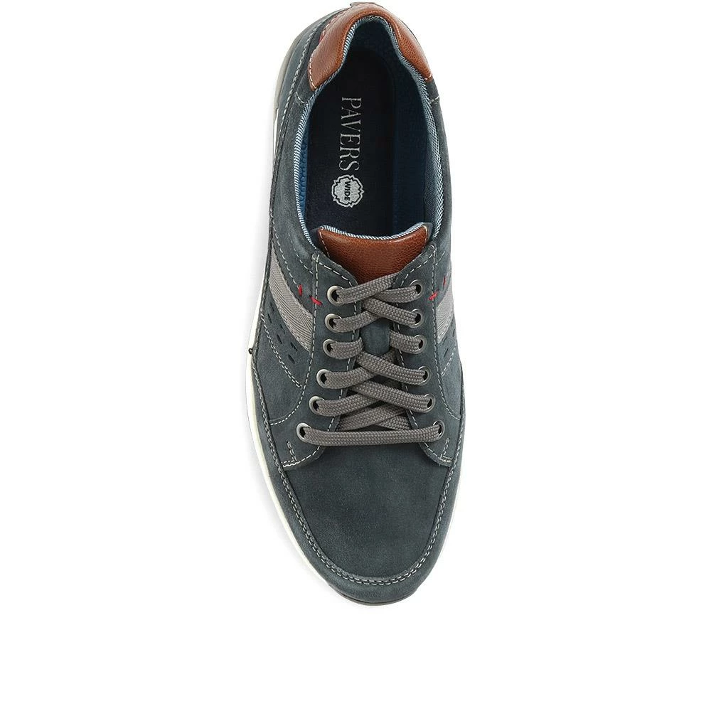 Pavers Wide Fit Leather Lace-Up Trainers - PARK35003 / 321 562 19 Pavers Wide Fit Leather Lace-Up Trainers - PARK35003 / 321 562