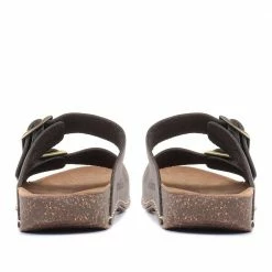 Bellissimo Leather Double Buckle Mule Sandals - BELMETIN33005 / 319 944
