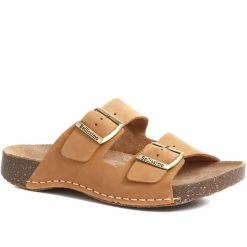 Bellissimo Leather Double Buckle Mule Sandals - BELMETIN33005 / 319 944 70 Bellissimo Leather Double Buckle Mule Sandals - BELMETIN33005 / 319 944
