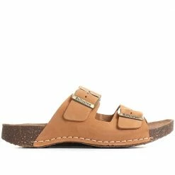 Bellissimo Leather Double Buckle Mule Sandals - BELMETIN33005 / 319 944 71 Bellissimo Leather Double Buckle Mule Sandals - BELMETIN33005 / 319 944