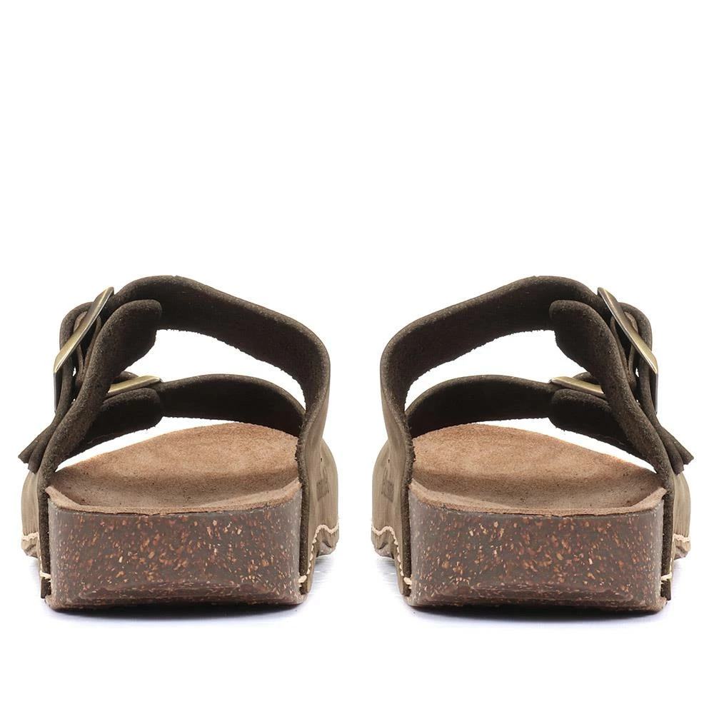 Bellissimo Leather Double Buckle Mule Sandals - BELMETIN33005 / 319 944 24 Bellissimo Leather Double Buckle Mule Sandals - BELMETIN33005 / 319 944