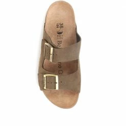 Bellissimo Leather Double Buckle Mule Sandals - BELMETIN33005 / 319 944 64 Bellissimo Leather Double Buckle Mule Sandals - BELMETIN33005 / 319 944