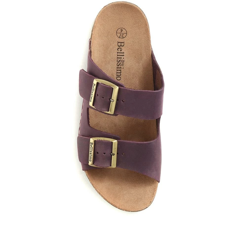 Bellissimo Leather Double Buckle Mule Sandals - BELMETIN33005 / 319 944 39 Bellissimo Leather Double Buckle Mule Sandals - BELMETIN33005 / 319 944