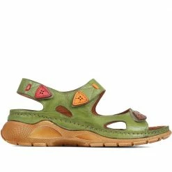 Pavers Touch-Fasten Leather Sandals - KARY35001 / 322 231