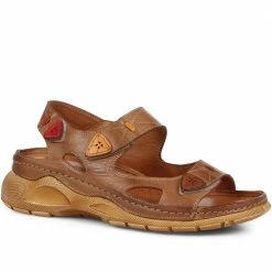 Pavers Touch-Fasten Leather Sandals - KARY35001 / 322 231