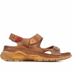 Pavers Touch-Fasten Leather Sandals - KARY35001 / 322 231