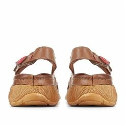 Pavers Touch-Fasten Leather Sandals - KARY35001 / 322 231