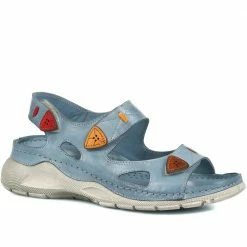 Pavers Touch-Fasten Leather Sandals - KARY35001 / 322 231