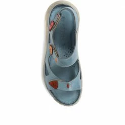 Pavers Touch-Fasten Leather Sandals - KARY35001 / 322 231