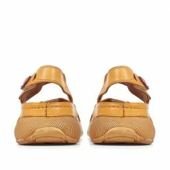 Pavers Touch-Fasten Leather Sandals - KARY35001 / 322 231
