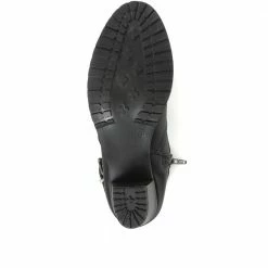 Pavers Black Slouch Ankle Boots With Buckle - PLAN34003 / 320 565 / 320 565