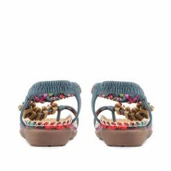 Pavers Embellished Flat Sandals - BAIZH35083 / 321 467