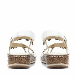 Pavers Sandals Embellished Leather Toe-Post Sandal - CAY29005 / 315 112