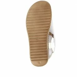 Pavers Sandals Embellished Leather Toe-Post Sandal - CAY29005 / 315 112