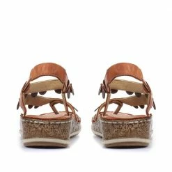 Pavers Sandals Embellished Leather Toe-Post Sandal - CAY29005 / 315 112