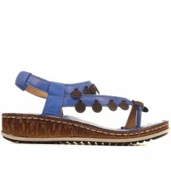 Pavers Sandals Embellished Leather Toe-Post Sandal - CAY29005 / 315 112