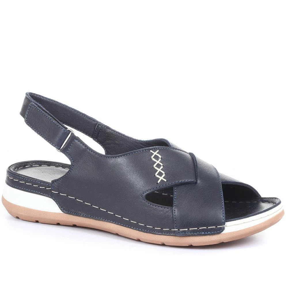 Pavers Women's Red Leather Slingback Sandals - MKOC33001 / 320 060 / 320 060 3 Pavers Women's Red Leather Slingback Sandals - MKOC33001 / 320 060 / 320 060