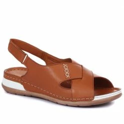 Pavers Women's Red Leather Slingback Sandals - MKOC33001 / 320 060 / 320 060 29 Pavers Women's Red Leather Slingback Sandals - MKOC33001 / 320 060 / 320 060