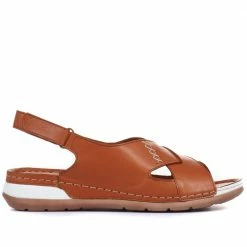 Pavers Women's Red Leather Slingback Sandals - MKOC33001 / 320 060 / 320 060 40 Pavers Women's Red Leather Slingback Sandals - MKOC33001 / 320 060 / 320 060