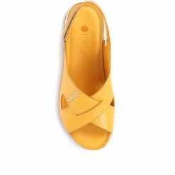 Pavers Women's Red Leather Slingback Sandals - MKOC33001 / 320 060 / 320 060 50 Pavers Women's Red Leather Slingback Sandals - MKOC33001 / 320 060 / 320 060