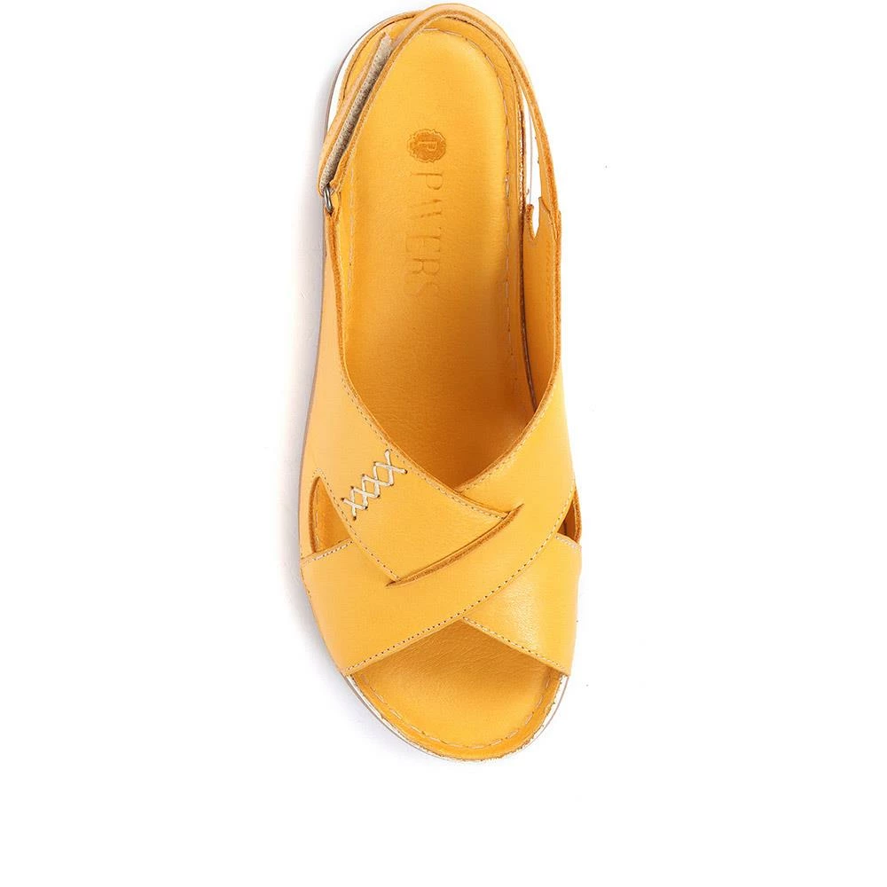 Pavers Women's Red Leather Slingback Sandals - MKOC33001 / 320 060 / 320 060 25 Pavers Women's Red Leather Slingback Sandals - MKOC33001 / 320 060 / 320 060