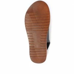 Pavers Ladies Red Leather Cross Strap Sandals - MKOC33003 / 320 061 / 320 061