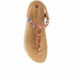 Pavers Embellished Toe Post Sandals - BAIZH35075 / 321 464