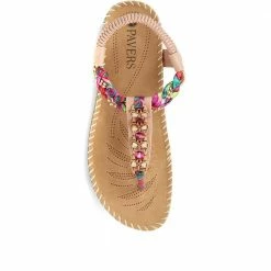 Pavers Embellished Toe Post Sandals - BAIZH35075 / 321 464