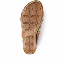 Pavers Leather Wedge Mule Sandals - CAY29001 / 315 110