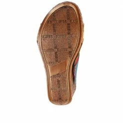 Pavers Leather Wedge Mule Sandals - CAY29001 / 315 110