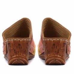 Pavers Leather Wedge Mule Sandals - CAY29001 / 315 110
