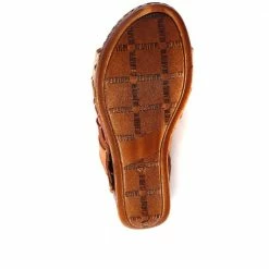 Pavers Leather Wedge Mule Sandals - CAY29001 / 315 110