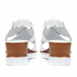 Bellissimo Pink Leather Slingback Wedge Sandals - KAP33007 / 320 133 / 320 133