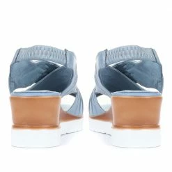 Bellissimo Pink Leather Slingback Wedge Sandals - KAP33007 / 320 133 / 320 133