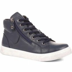 Bellissimo Leather High-Top Trainers - BELULUTA35013 / 322 284