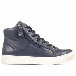 Bellissimo Leather High-Top Trainers - BELULUTA35013 / 322 284