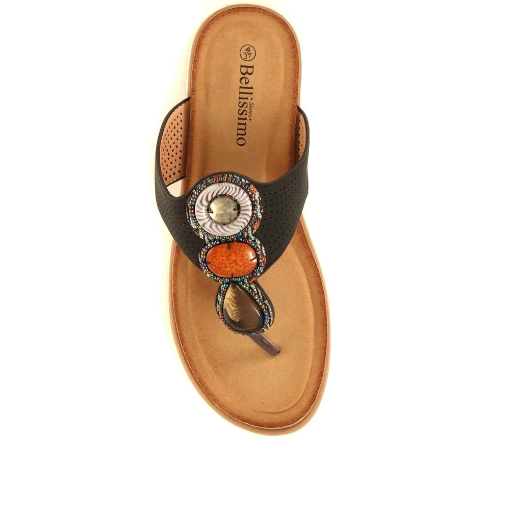 Bellissimo Embellished Toe-Post Sandals - BELBAIZH35045 / 321 599 8 Bellissimo Embellished Toe-Post Sandals - BELBAIZH35045 / 321 599