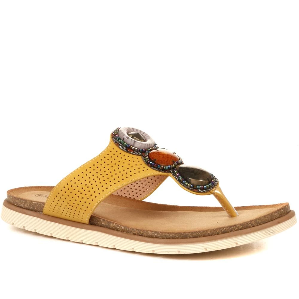 Bellissimo Embellished Toe-Post Sandals - BELBAIZH35045 / 321 599 4 Bellissimo Embellished Toe-Post Sandals - BELBAIZH35045 / 321 599