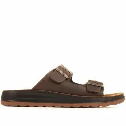 Fly Flot Leather Buckle Mule Sandals - FLY35123 / 321 780