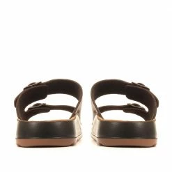 Fly Flot Leather Buckle Mule Sandals - FLY35123 / 321 780
