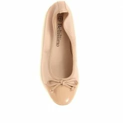 Bellissimo Shoes Slip-On Leather Ballet Pumps - BELBRK35047 / 321 685