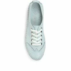 Pavers Wide Fit Leather Lace-Up Sneakers / 317 969