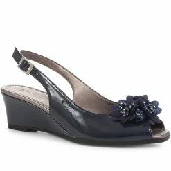 Pavers Slingbacks Slingback Peep-Toe Wedge Heels - HUANG35009 / 322 265