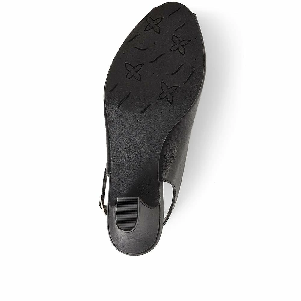 Pavers Slingbacks Peep-Toe Slingback High Heels - HUANG35005 / 322 263 7 Pavers Slingbacks Peep-Toe Slingback High Heels - HUANG35005 / 322 263