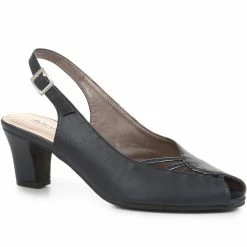 Pavers Slingbacks Peep-Toe Slingback High Heels - HUANG35005 / 322 263 13 Pavers Slingbacks Peep-Toe Slingback High Heels - HUANG35005 / 322 263