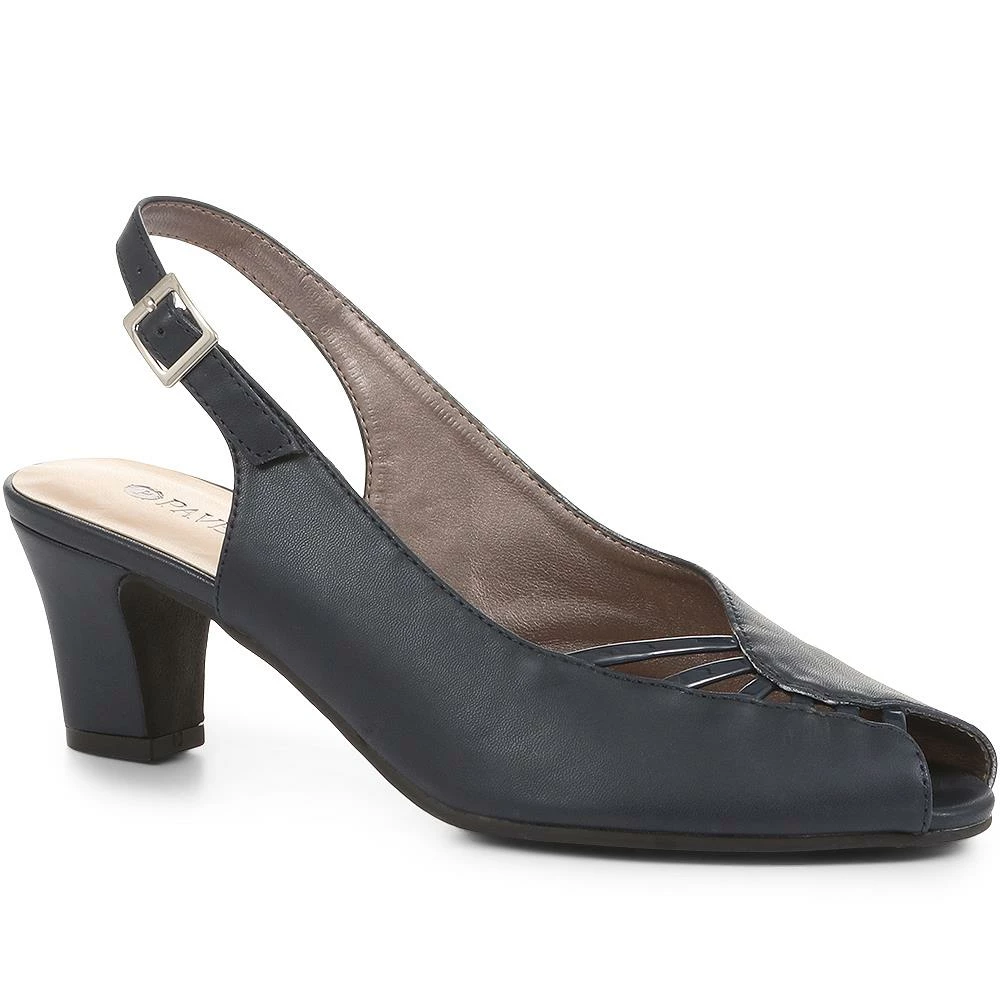 Pavers Slingbacks Peep-Toe Slingback High Heels - HUANG35005 / 322 263 3 Pavers Slingbacks Peep-Toe Slingback High Heels - HUANG35005 / 322 263