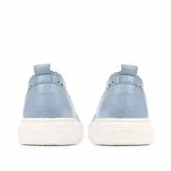 Bellissimo Scalloped Edge Lace-Up Trainers - BELAKMER35008 / 322 252