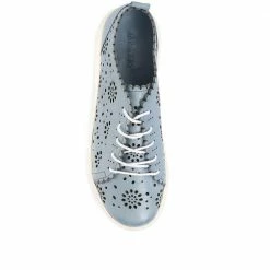 Bellissimo Scalloped Edge Lace-Up Trainers - BELAKMER35008 / 322 252